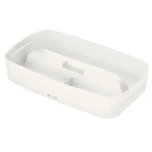 Leitz MyBox White Waterproof Organiser Storage Tray with Handle Small