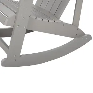 Garden Rocking Chair ADIRONDACK Light Grey