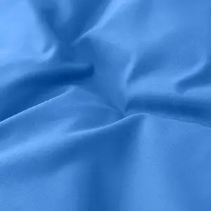 Plain Microfibre 200TC Reversible Contemporary Luxury Quilt Duvet Cover Light Blue / Double Duvet Cover - 2 Standard Pillowcases