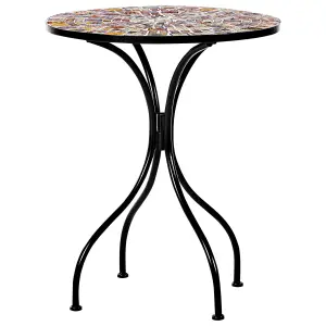 Beliani Retro Garden Table Black CASARIO