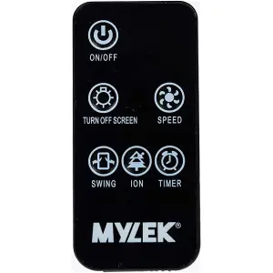 Mylek Tower Fan 36 Inch Cooling Cold Air Stand Fan Remote Control Oscillation and Timer Black