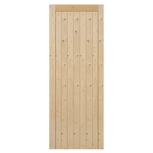 Westby Framed Ledged and Braced Unfinished External Door 1981mm H x 686mm W x 44mm D