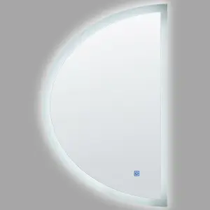 LED Bathroom Mirror BEZONS Silver