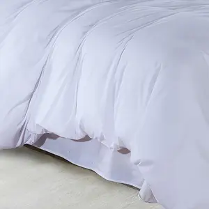 Marnisha Polyester Solid Colour Duvet Cover Set with Pillowcases White / Double - 2 Standard Pillowcases