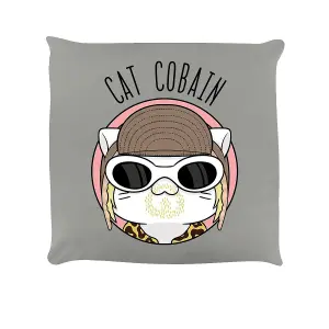 VI Pets Cat Cobain Filled Cushion Grey (One Size)