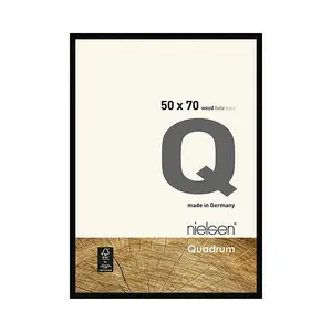 nielsen Quadrum 50 x 70cm Black Wooden Picture Frame