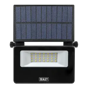 Sealey Extra-Slim Solar Floodlight Torch Lamp With Wall Bracket 20W SMD LED