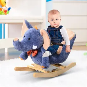 Jouet Kids Elephant Rocking Seat With Sound - Blue | Robert Dyas