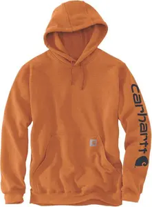 Carhartt Mens Polycotton Stretchable Sleeve Logo Hooded Sweatshirt Top XL - Chest 46-48' (117-122Cm)