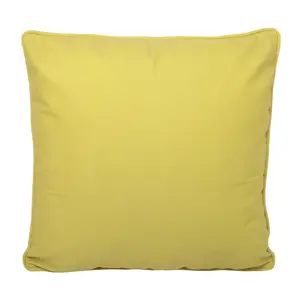 Indoor / Outdoor Square Throw Cushion Yellow