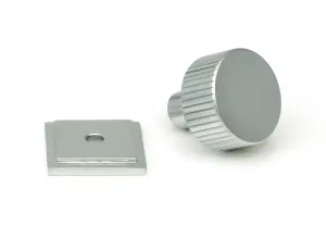 From The Anvil Satin Chrome Judd Cabinet Knob - 25mm (Square)