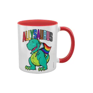 Grindstore Allysaurus Dinosaur Inner Two Tone Mug Multicoloured (One Size)