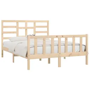 Berkfield Bed Frame Solid Wood Pine 120x200 cm