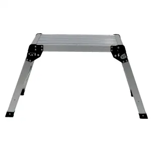 Oypla 150kg Folding Aluminium Work Platform Step Up Bench Ladder EN131