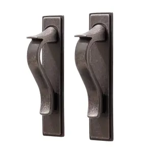 GoodHome Toum Pewter effect Silver Kitchen cabinets Bar Handle (L)2.6cm (D)31mm, Pack of 2