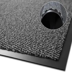 Dirt Trapper Barrier Door Mats Indoor/Outdoor, Heavy Duty Non-Slip Entrance Rug - Grey(60x90 cm)