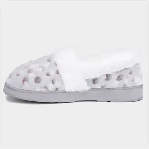 The Slipper Company Liz Womens Snow Leopard Full - Size 8 - Womens Slippers Full