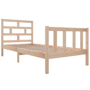 Berkfield Bed Frame Solid Wood Pine 90x200 cm