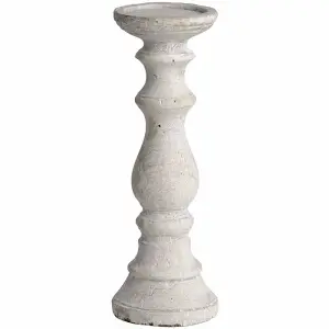 UK Homeliving Medium Stone Candle Holder