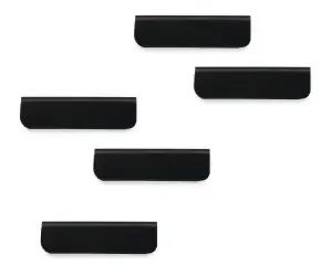 Durable DURAFIX Adhesive Backing Magnetic Notes Clips - 5 Pack - 60mm - Black