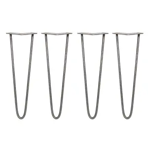 4 x Hairpin Leg - 16 - Unfinished - 2 Prong - 10m