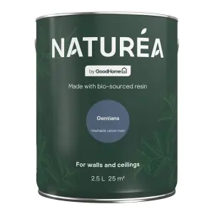 GoodHome Naturéa Gentians Velvet matt Wall paint, 2.5L