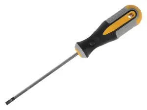 Roughneck 4mm x 100mm Parallel Tip Screwdriver with Magnetic Tip and Soft-Grip Handle