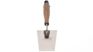 Toolty Bucket Trowel with Cork Handle 140mm Stainless Steel for Scooping and Scraping Mortar Cement Plaster Masonry Brickwork