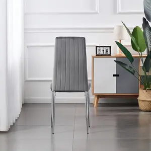 Side chair Set Gabrielle (Set of 2) Grey