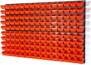 WALL MOUNTED TOOL PEG BOARD SET GARAGE STORAGE BINS WORKSHOP RACK SHED ORGANISER Model 5