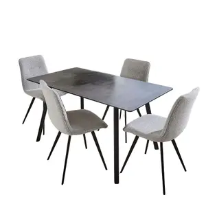 Home Source Wickford Dining Set with 4 Ashford Chairs