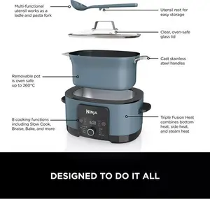 Ninja Foodi Possible 8-In-1 Slow Cooker, Blue