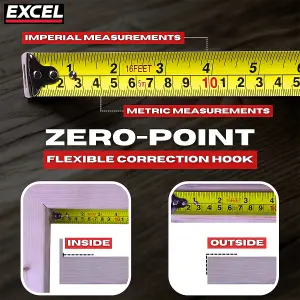 Excel Tape Measure 5m/16ft Pack of 10