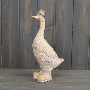 The Satchville Gift Company Large Polyresin Duck with Hat