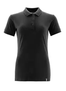 Mascot Crossover Ladies Fit Polo Shirt (Deep Black)  (X Small)