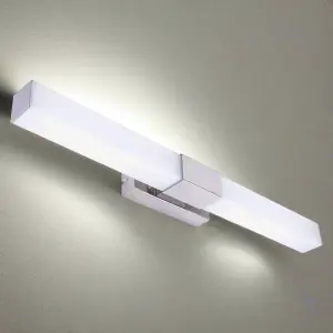 AMBER - CGC LED Chrome IP44 Indoor Bathroom Over Mirror wall Light 12W