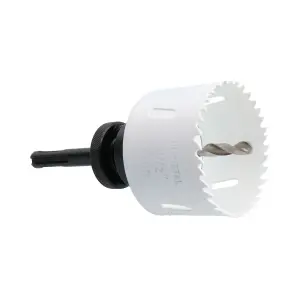 Metric 64mm HSS Hole Saw Holesaw Bi-Metal Cutter with SDS Plus Arbor Adaptor