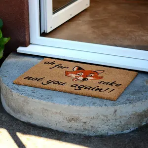 Foxsake Novelty Doormat Unique Coir Front Doormats Funny