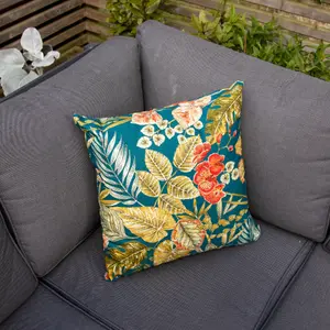 Acrisol Bouquet Petrol Medium Scatter Cushion - 45cm x 45cm