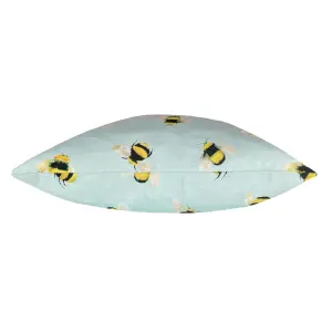 Evans Lichfield Busy Bee Hand-Painted Printed Polyester Filled Cushion