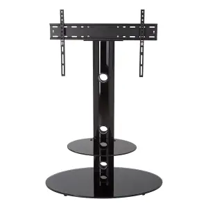 AVF Lugano 80cm Oval Pedestal TV Stand - Black