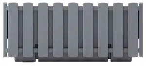 Window Box Flower Pot Planter 2 Sizes 4 Colours Rustic Slat Farm House Design UK Grey Large 58cm