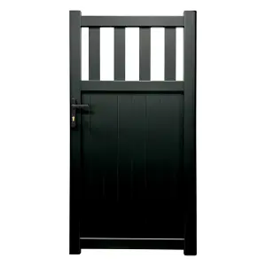 Aluminium Pedestrian Garden Gate 1000X1800mm Black