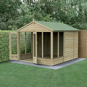 Beckwood Apex Summerhouse 8x10 - Double Door - 6 Windows