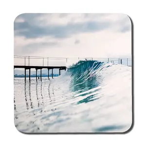 Ocean ideal wave in ocean. Breaking blue waves (Coaster) / Default Title