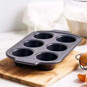 GreenPan Bistro Bakeware 6 Cup Muffin Pan