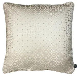 Prestigious Textiles Frame Embroidered Geometric Piped Feather Rich Cushion