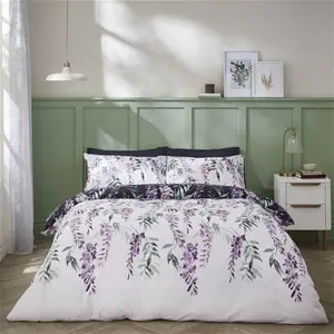 Wister Floral Reversible Duvet Cover Set With Pillowcases Catherine Lansfield Size: Kingsize - 2 Standard Pillowcases