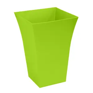 simpa 2PC Lime Green Large Milano Plastic Planters.