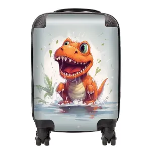 Dino Having A Splash Suitcase - Small